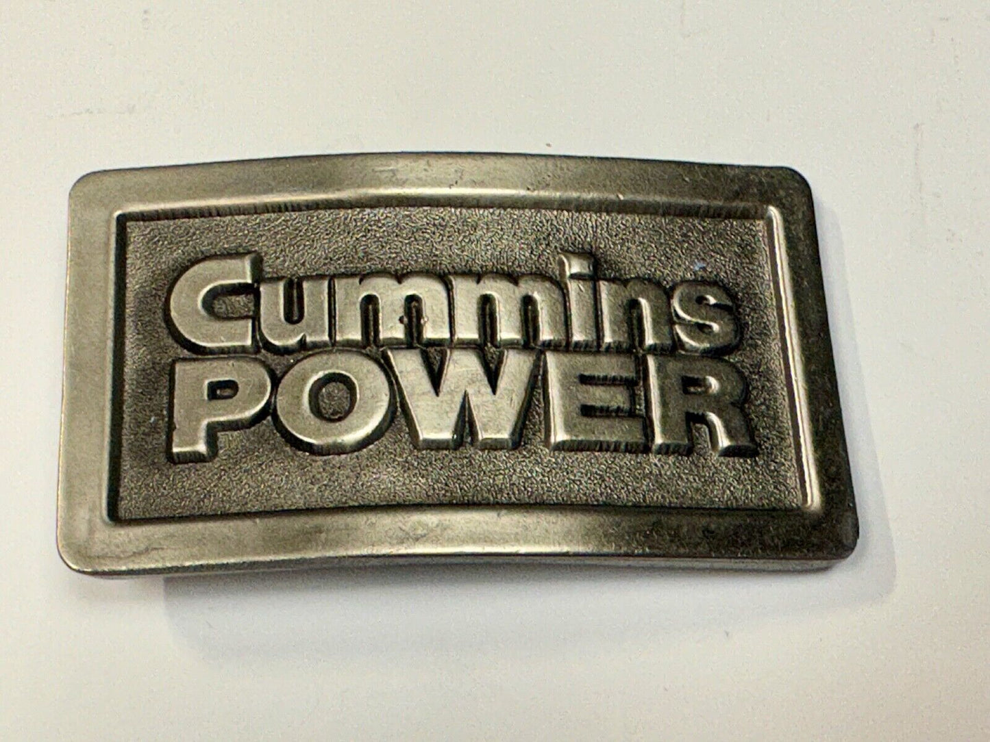 Vintage Cummins Power Promo Belt Buckle Diesel Truck Torque Vintage 1970s Lewis