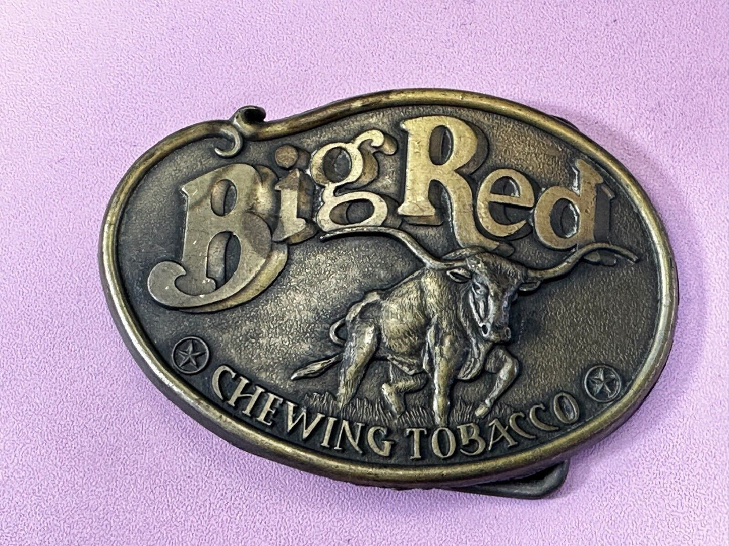 BIG RED CHEWING TOBACCO VINTAGE 1970s USA LONGHORN BULL COW BIG RED CHEW