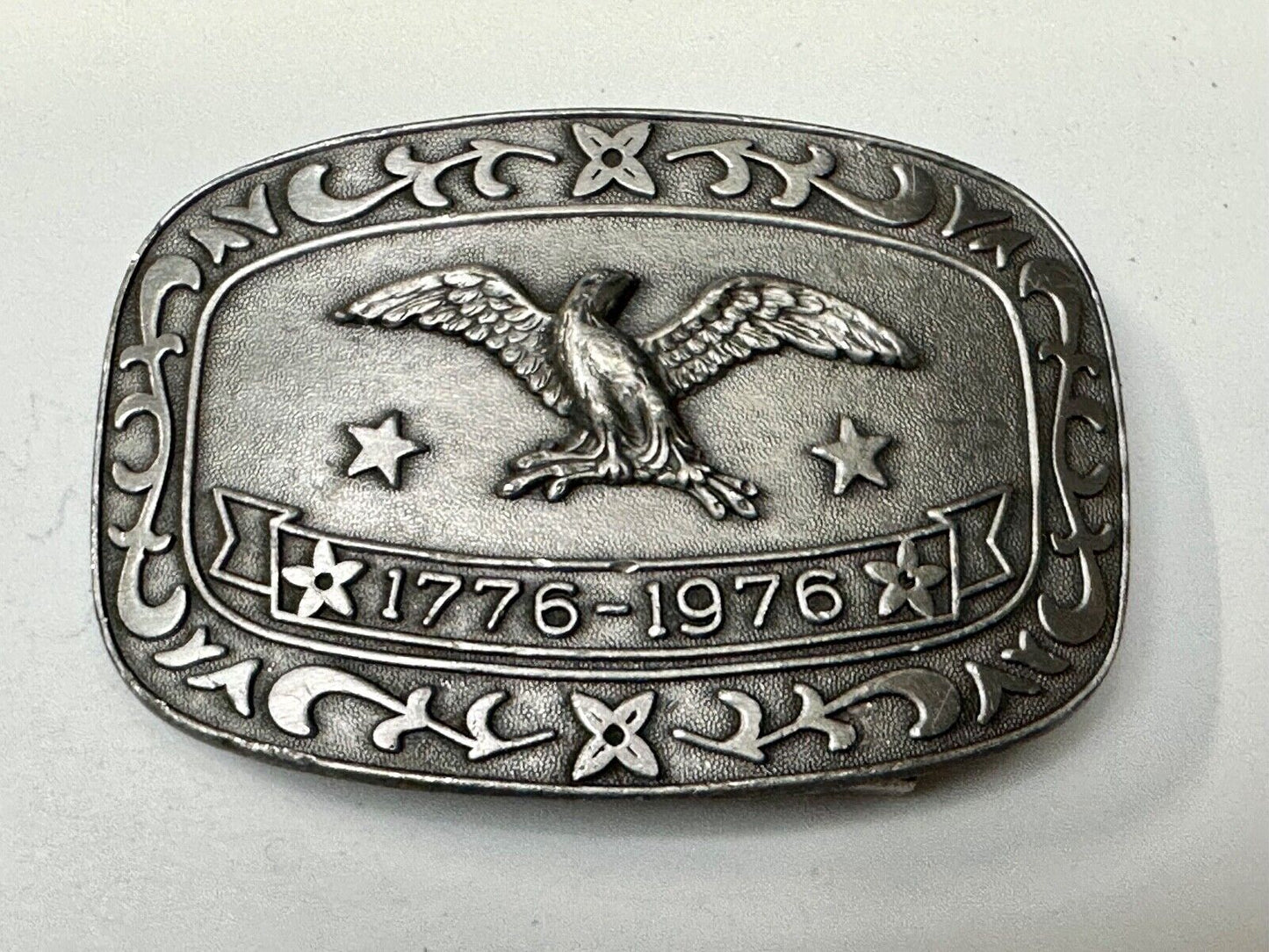 Bicentennial Eagle Patriotic USA America 70's Vintage belt buckle by Celebrity