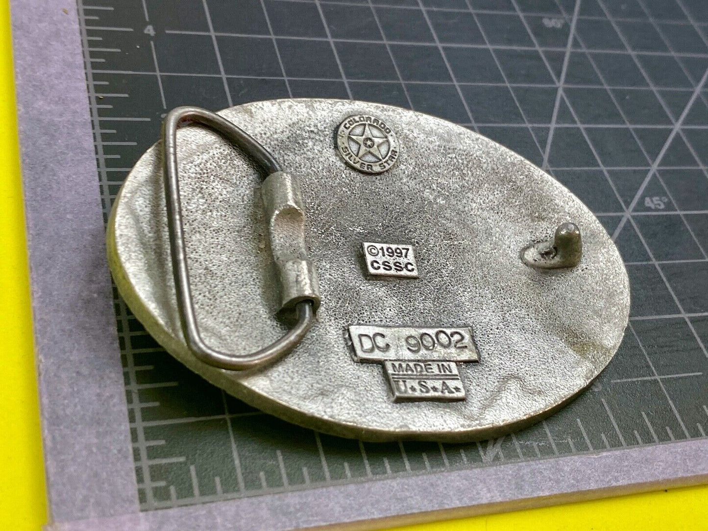 1997 horse bust head western belt buckle CSSC DC 9002