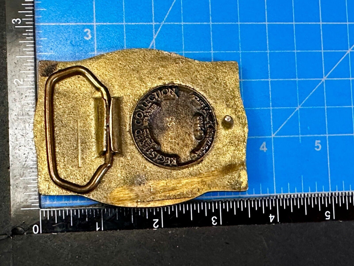 ARIZONA State Southwest Desert Cactus Solid Brass 1982 Heritage Mint Belt Buckle
