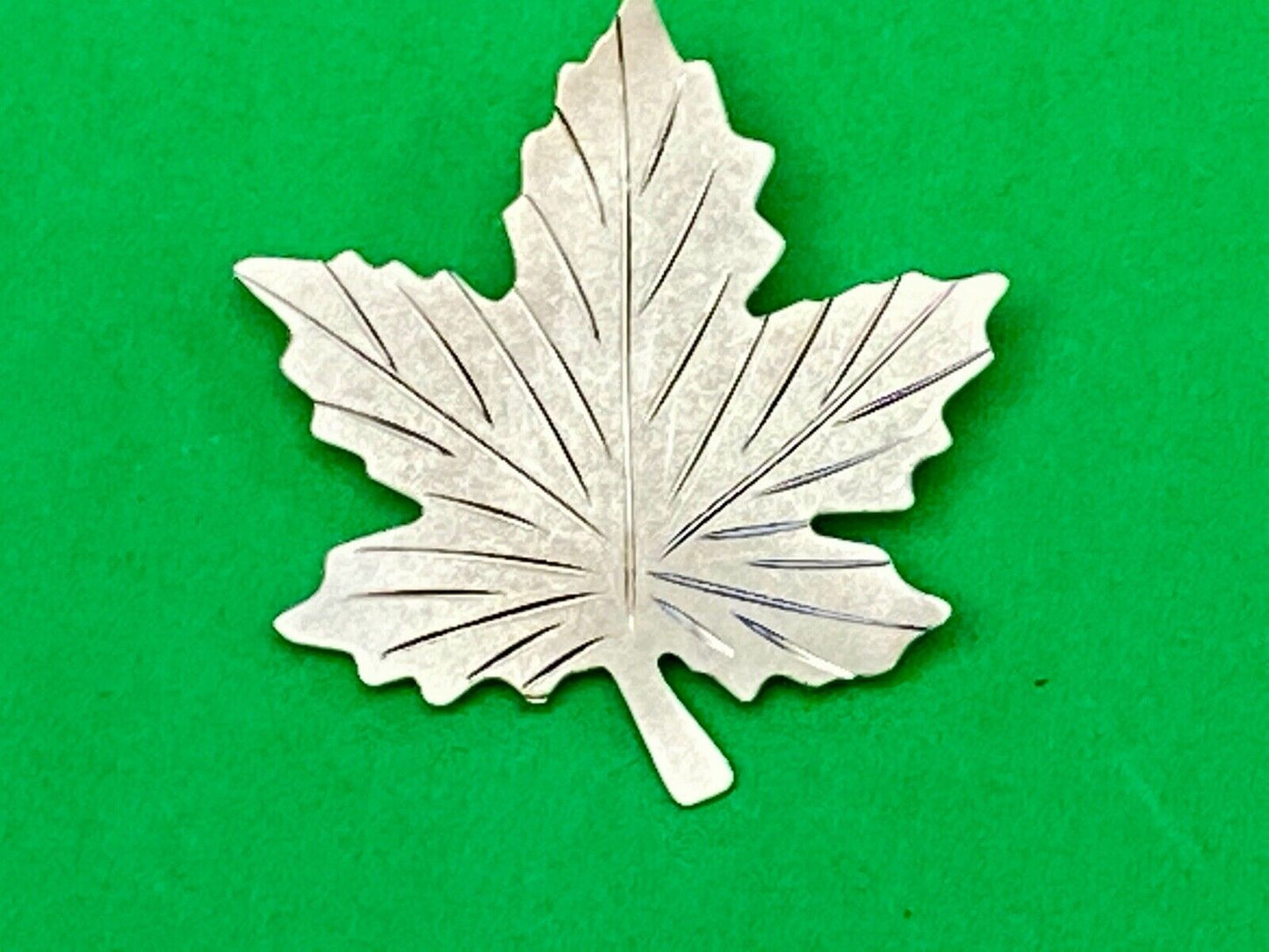 Vintage Canadian Maple Leaf Sterling Silver 925 Brooch Pin Signed Bond Boyd