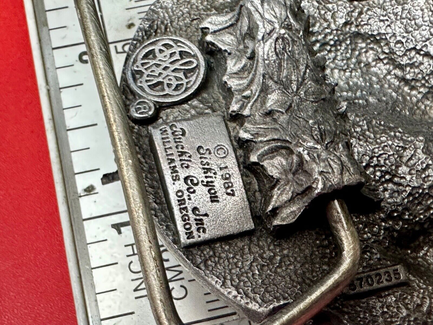 AMES TOOLS Vintage 1987 Belt Buckle - EAGLE - Lawn and garden tools