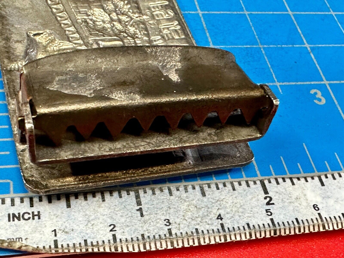 Beijing China Freedom House Stamp? rare dress Belt Buckle