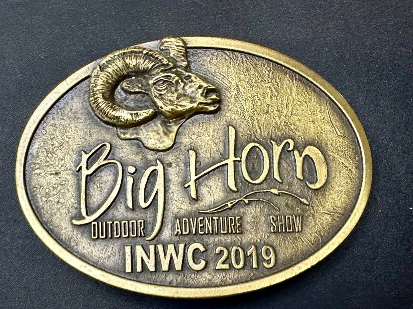 BIG HORN SHOW 2019 Outdoor Adventure Inland N.W. INWC Spokane WA Belt Buckle