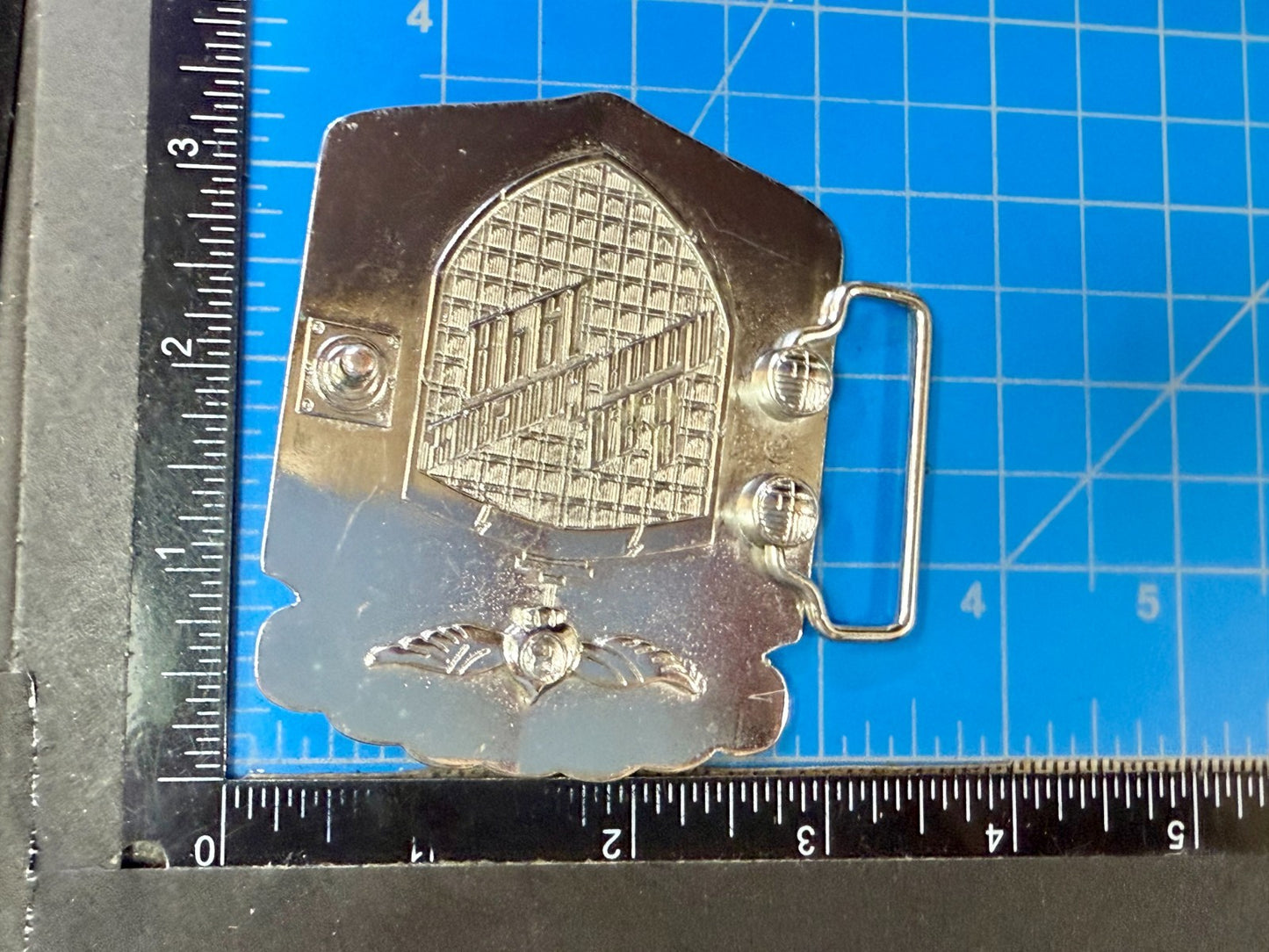 BAD B.A.D. Motor Company 1948 Dragon Crest Shield Logo Promotional Belt Buckle