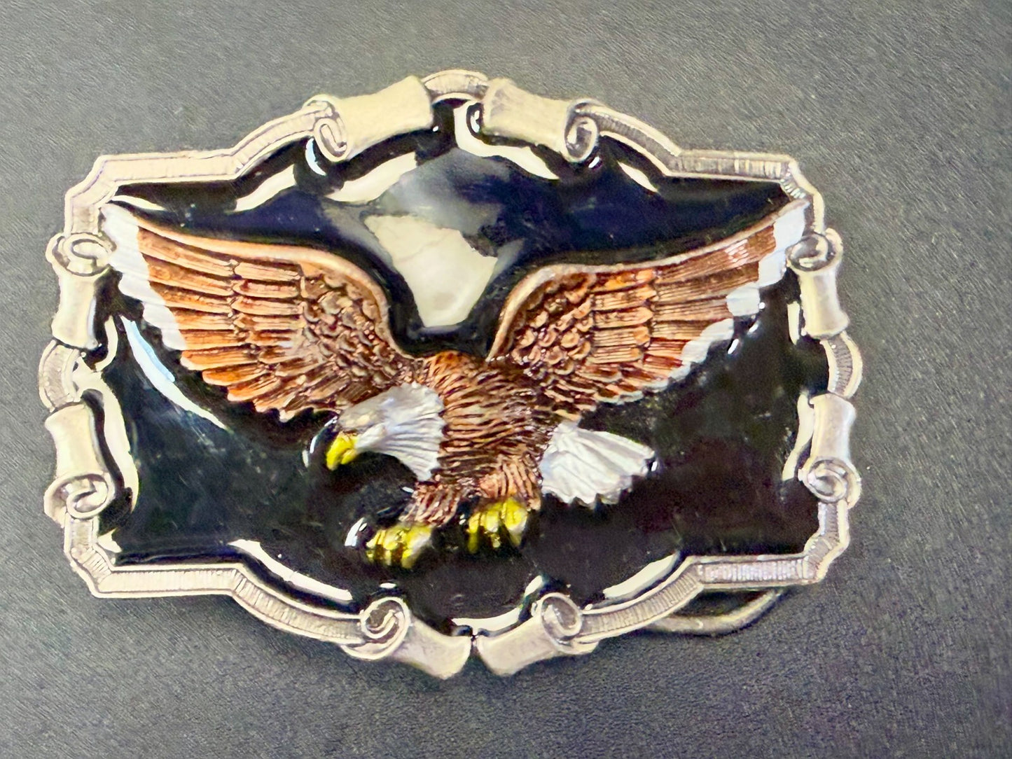 Vintage 1983 Patriotic American Bald Eagle - The Great American Buckle Co
