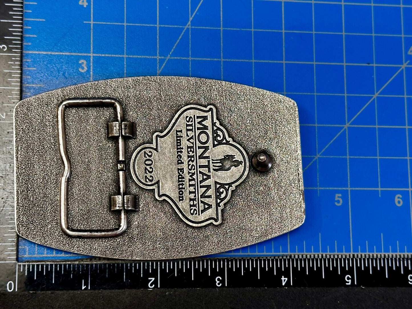 2022 Pendleton Whiskey Leter Buck Rodeo Cowboys Montana Silversmiths Belt Buckle