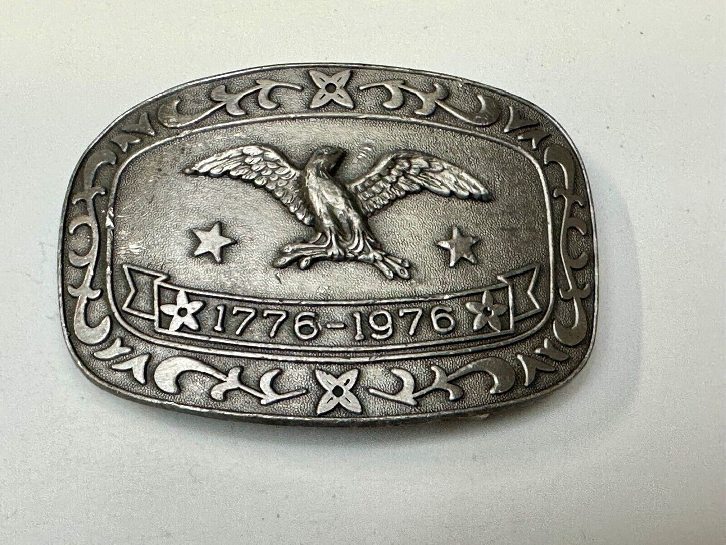 Bicentennial Eagle Patriotic USA America 70's Vintage belt buckle by Celebrity