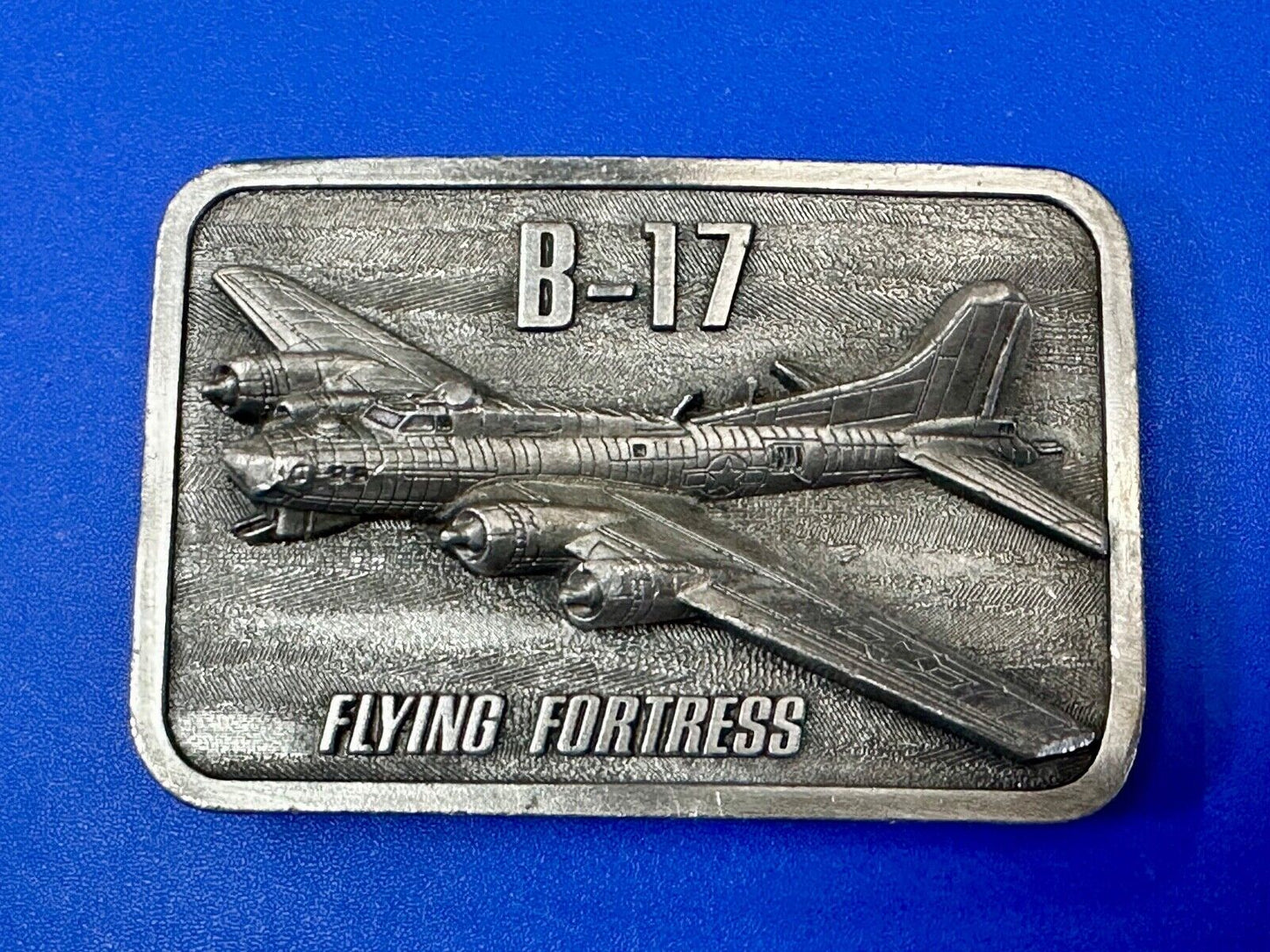 B-17 Flying Fortress 1985 Anniversary Military Plane War Birds Belt Buckle