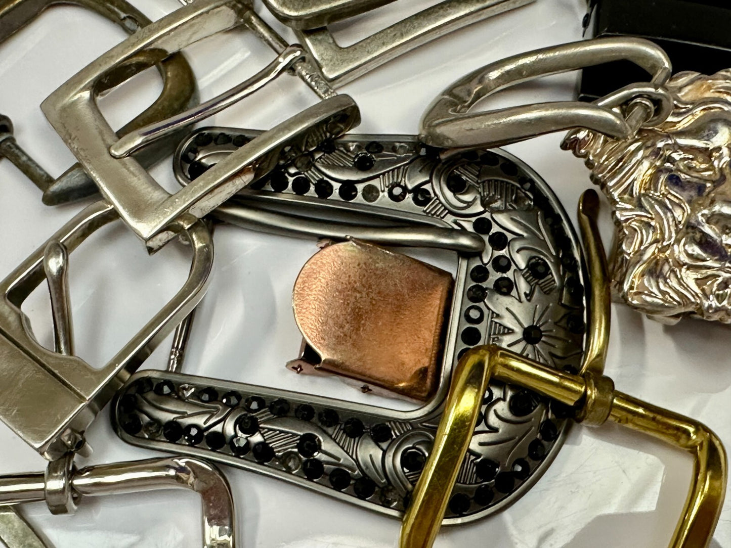 27 Piece Mixed Lot, Grab Bag - Resale Gifts! Vintage & Modern Belt Buckles