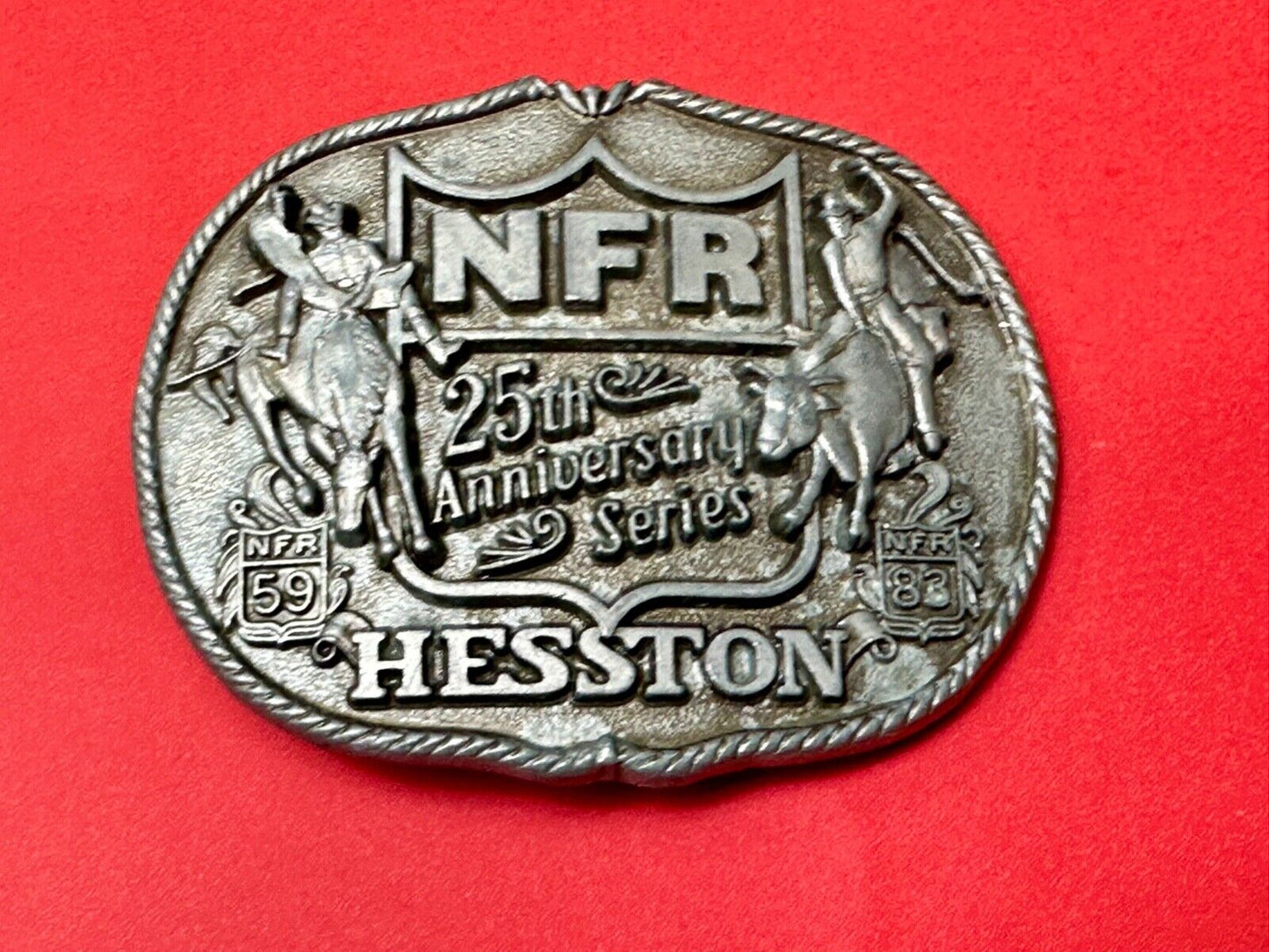 25th Anniversary Series NFR National Finals Rodeo First Edition belt buckle