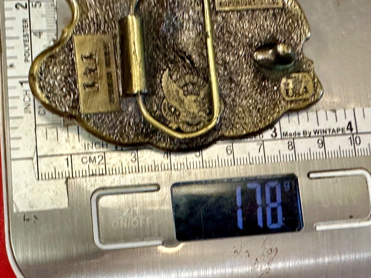 Texas - The Lone Star State - vintage 1980 Longhorn great American belt buckle