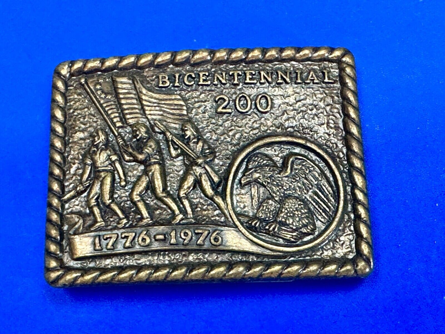 Vintage Bicentennial 200 year celebration NOS USA made belt buckle by CPI