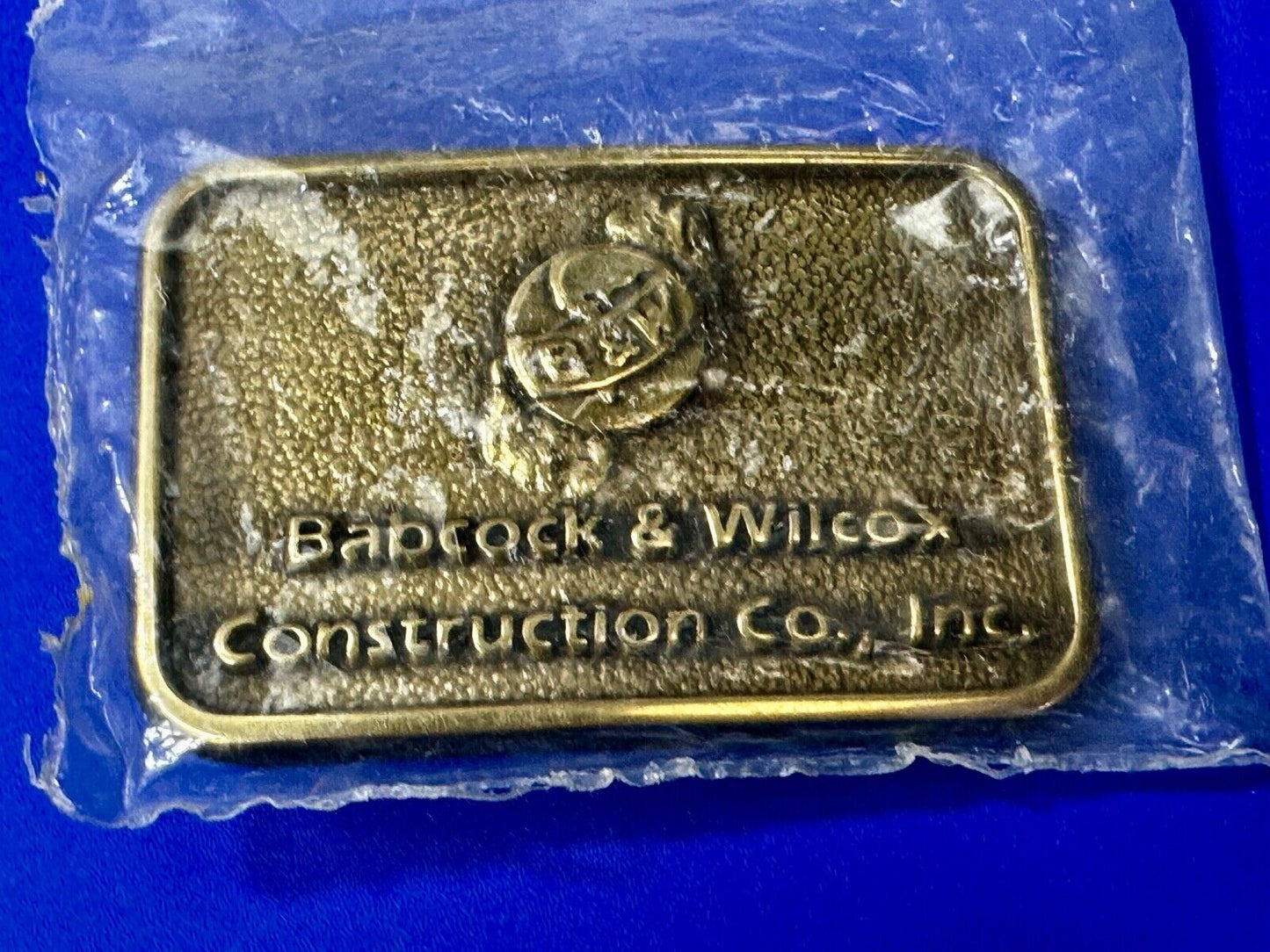 Babcock & Wilcox B&W Construction Co Commemorative NOS Belt Buckle by Jadco