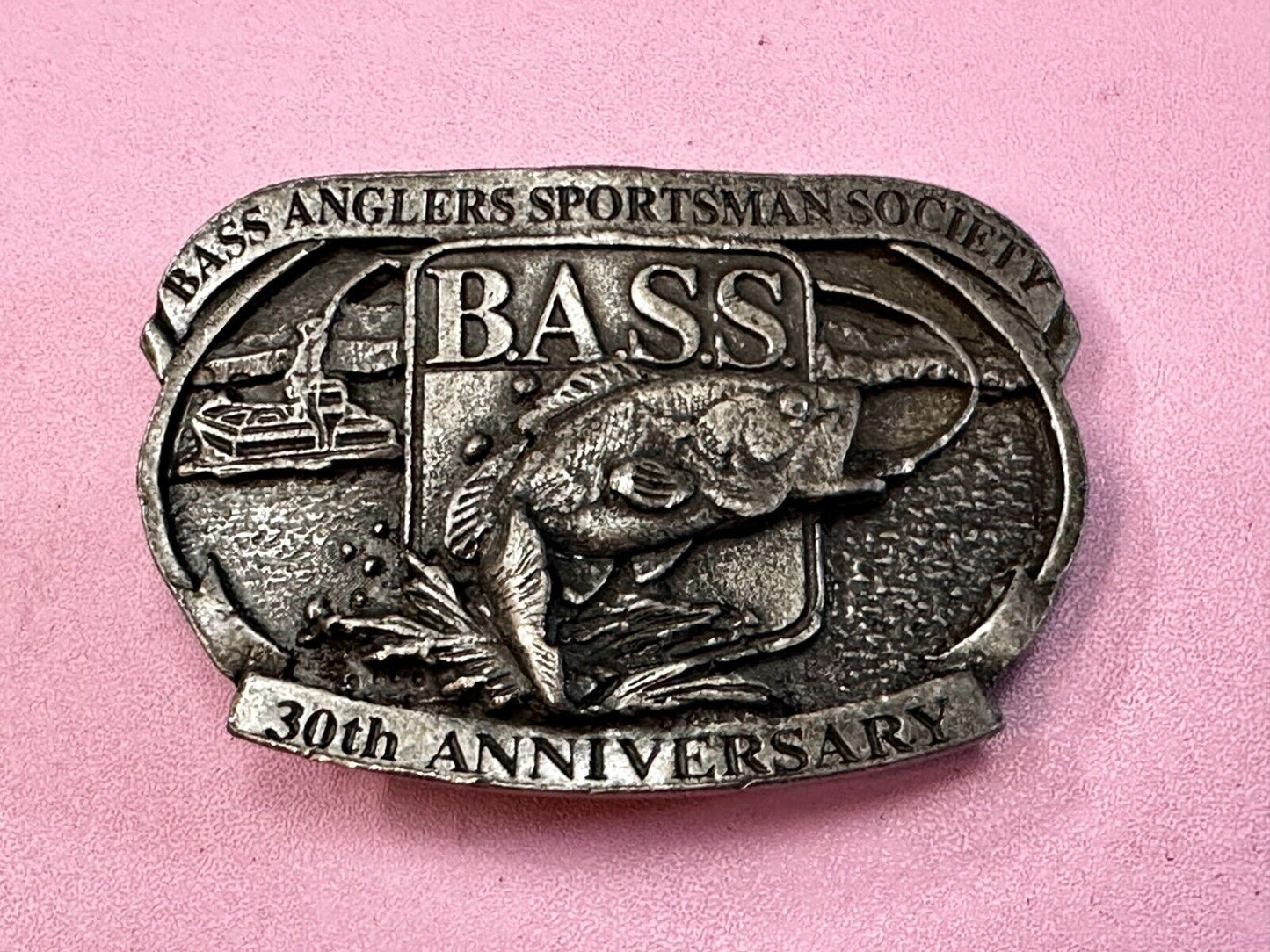 Bass Anglers Sportsman Society 30th Anniversary Club Belt Buckle