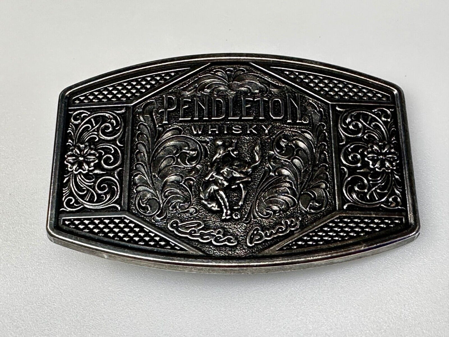 2022 Pendleton Whiskey Let'er Buck Rodeo Cowboy Montana Silversmiths Belt Buckle