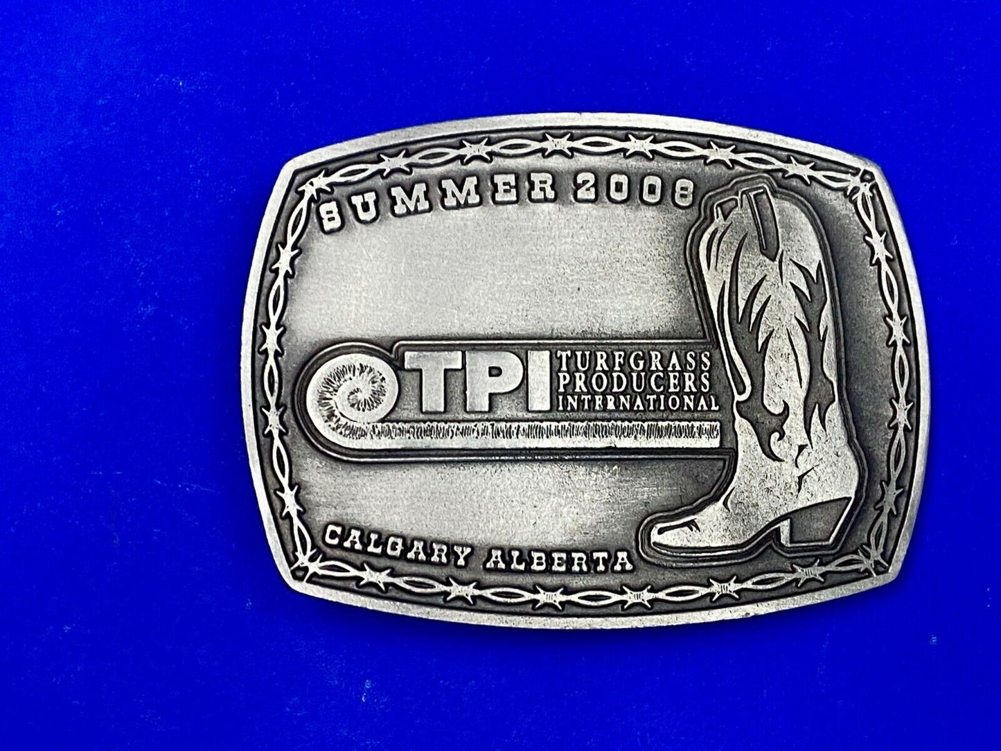 Tpi Turfgrass Producers International Belt Buckle Calgary Alberta Belt Buckle