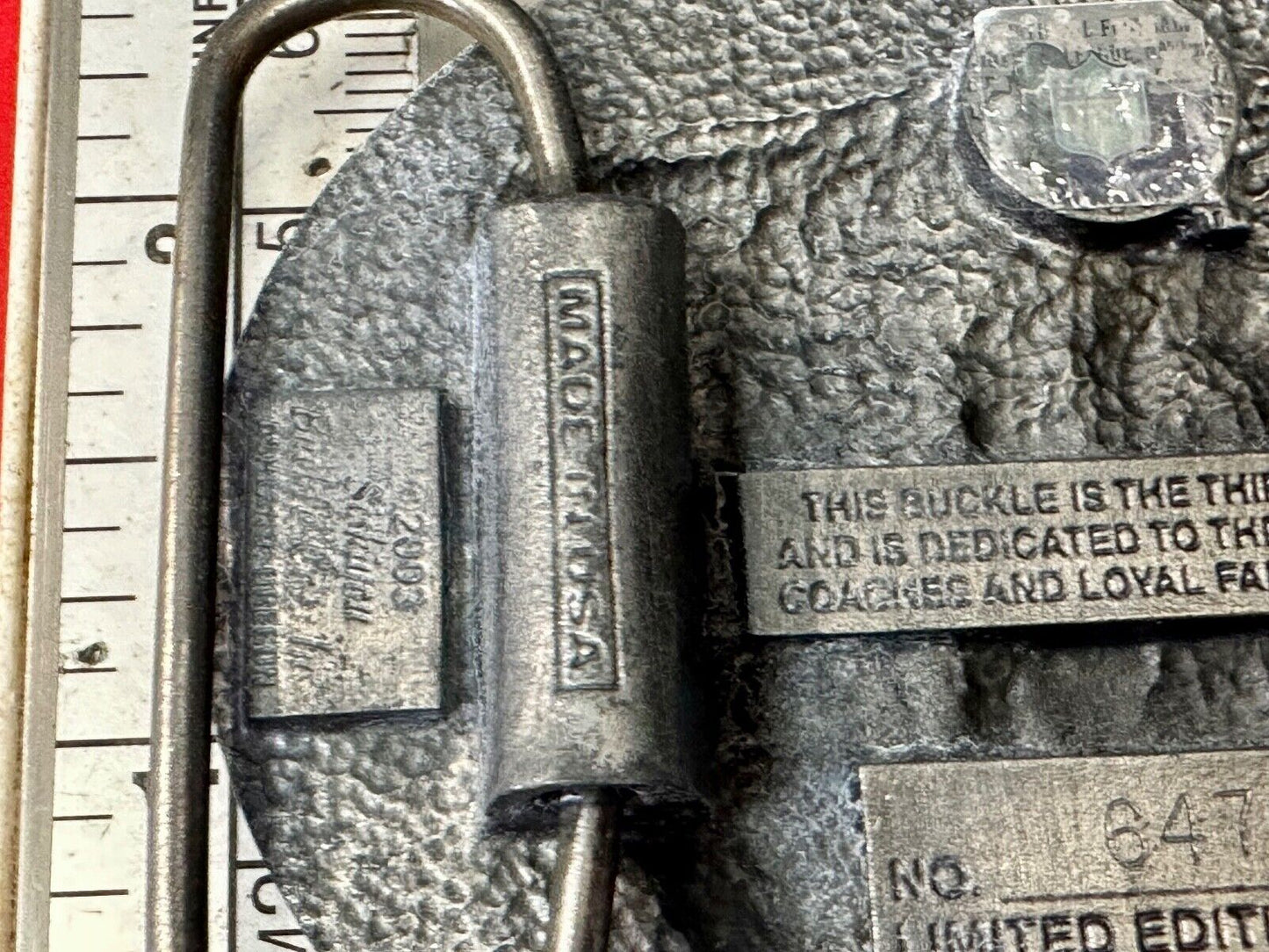 2003 Oakland Raiders NFL Football Commemorative Belt Buckle