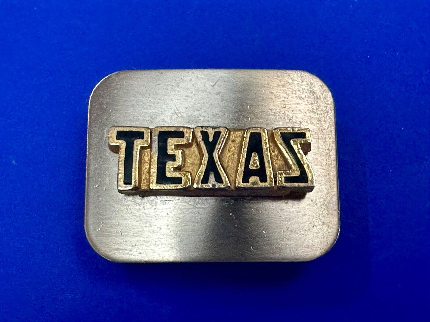 TEXAS - Raised Block letters state pride vintage belt buckle