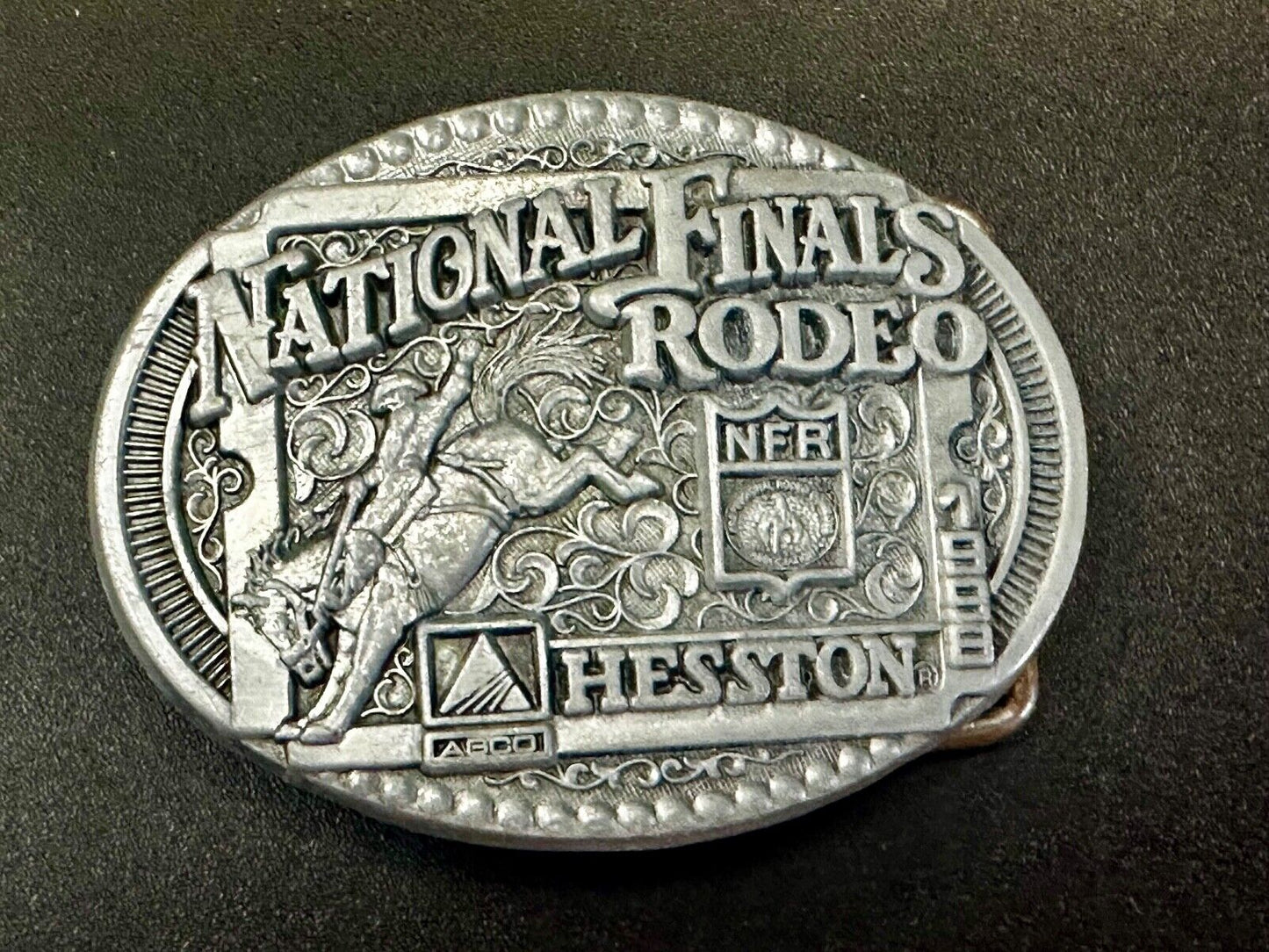 1998 NFR National Finals Rodeo NOS Youth Size ADM Commemorative Belt Buckle