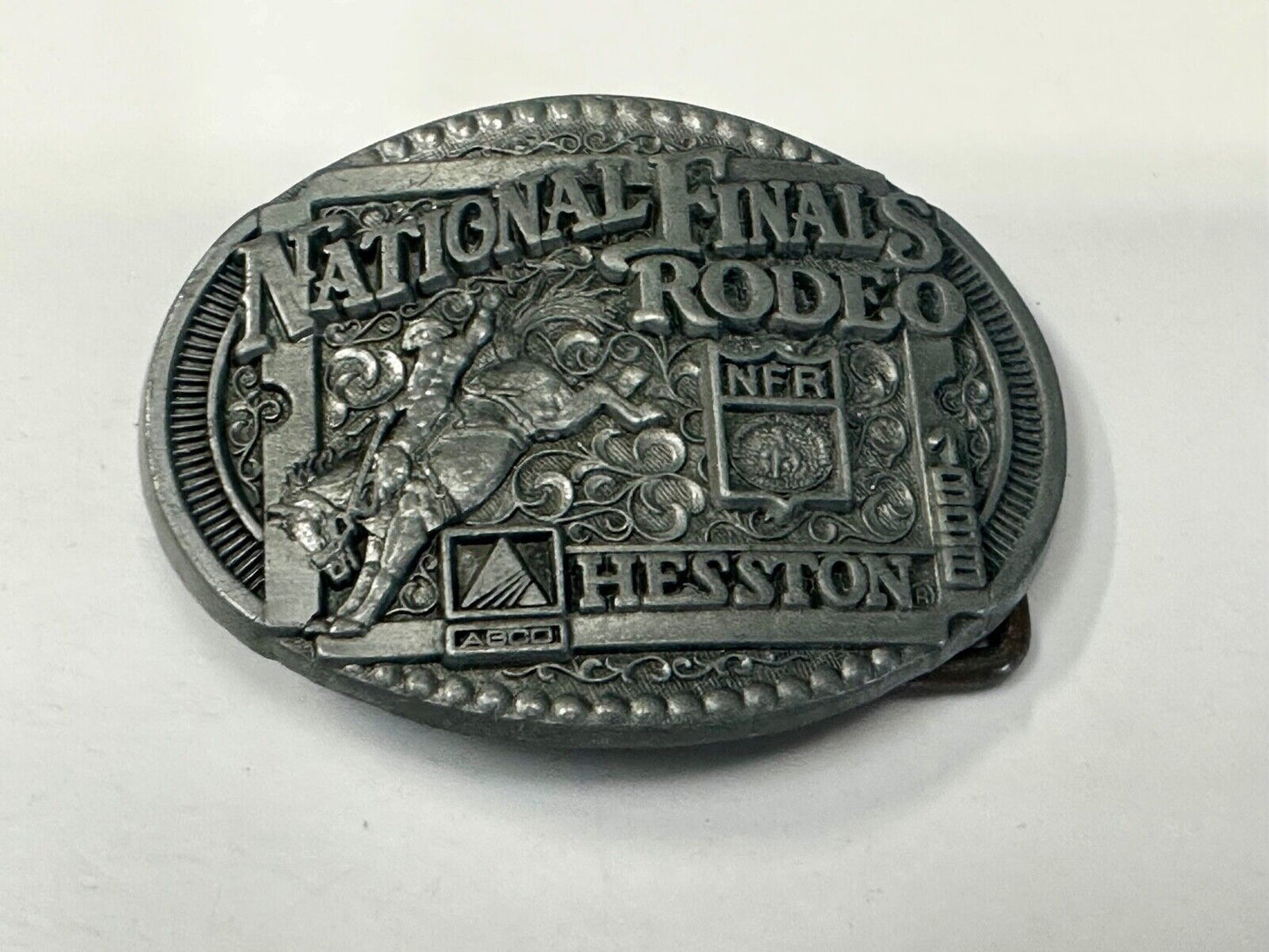 1998 NFR National Finals Rodeo NOS Youth Size ADM Commemorative Belt Buckle