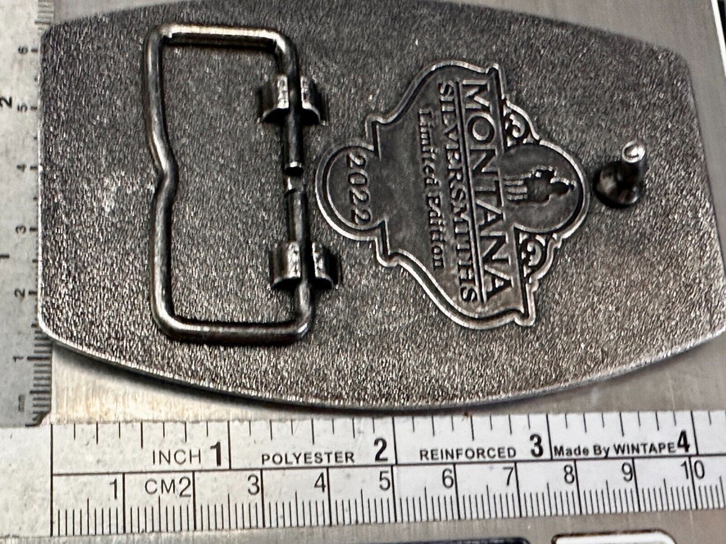 2022 Pendleton Whiskey Let'er Buck Rodeo Cowboy Montana Silversmiths Belt Buckle