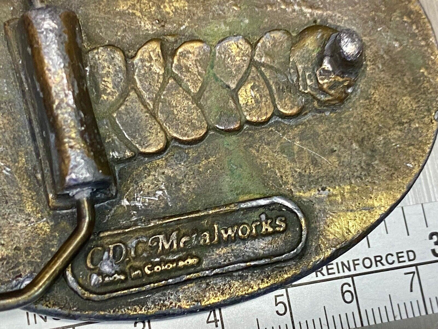 Vintage 1989 Montana - Big Sky Country Belt Buckle By Cdc Metalworks