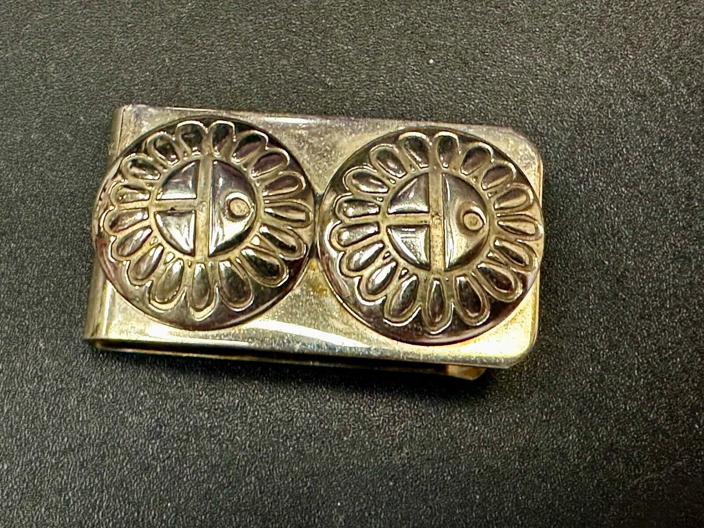 Aztec Symbol Mexican Silver Tone Money Clip - unknown to me!