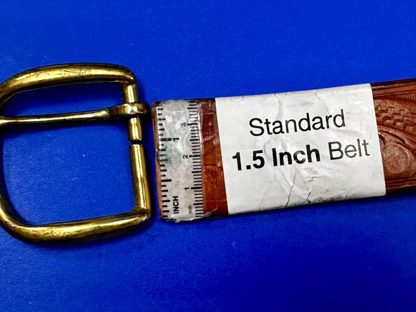 Vintage Brass Tone Replacement Belt Buckle Marked W