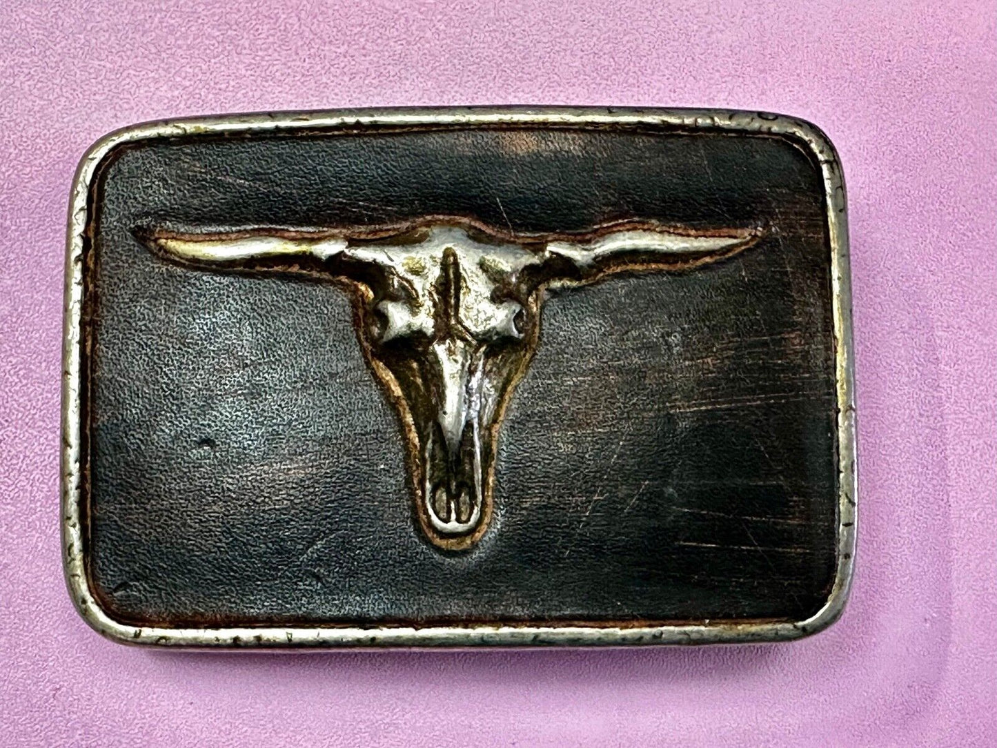Texas Longhorn Vintage western Belt Buckle by BED STU Buckles Gotta Have em.