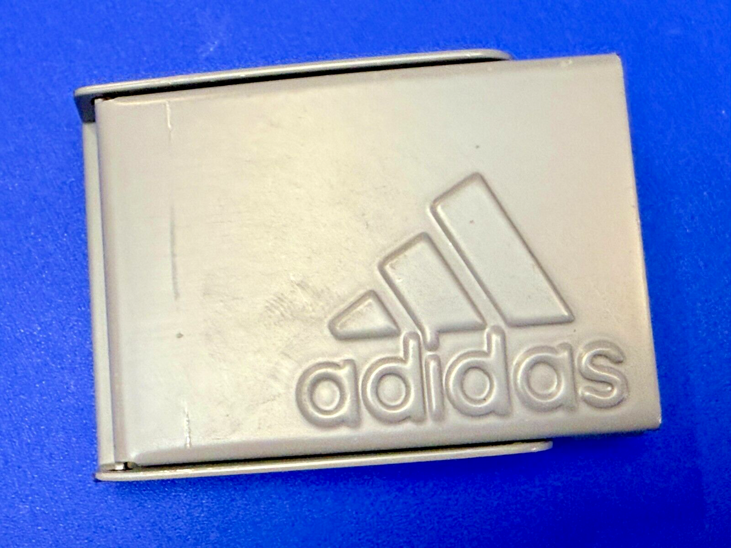 Adidas Logo Golf Reversible Web Gray Color Belt Buckle