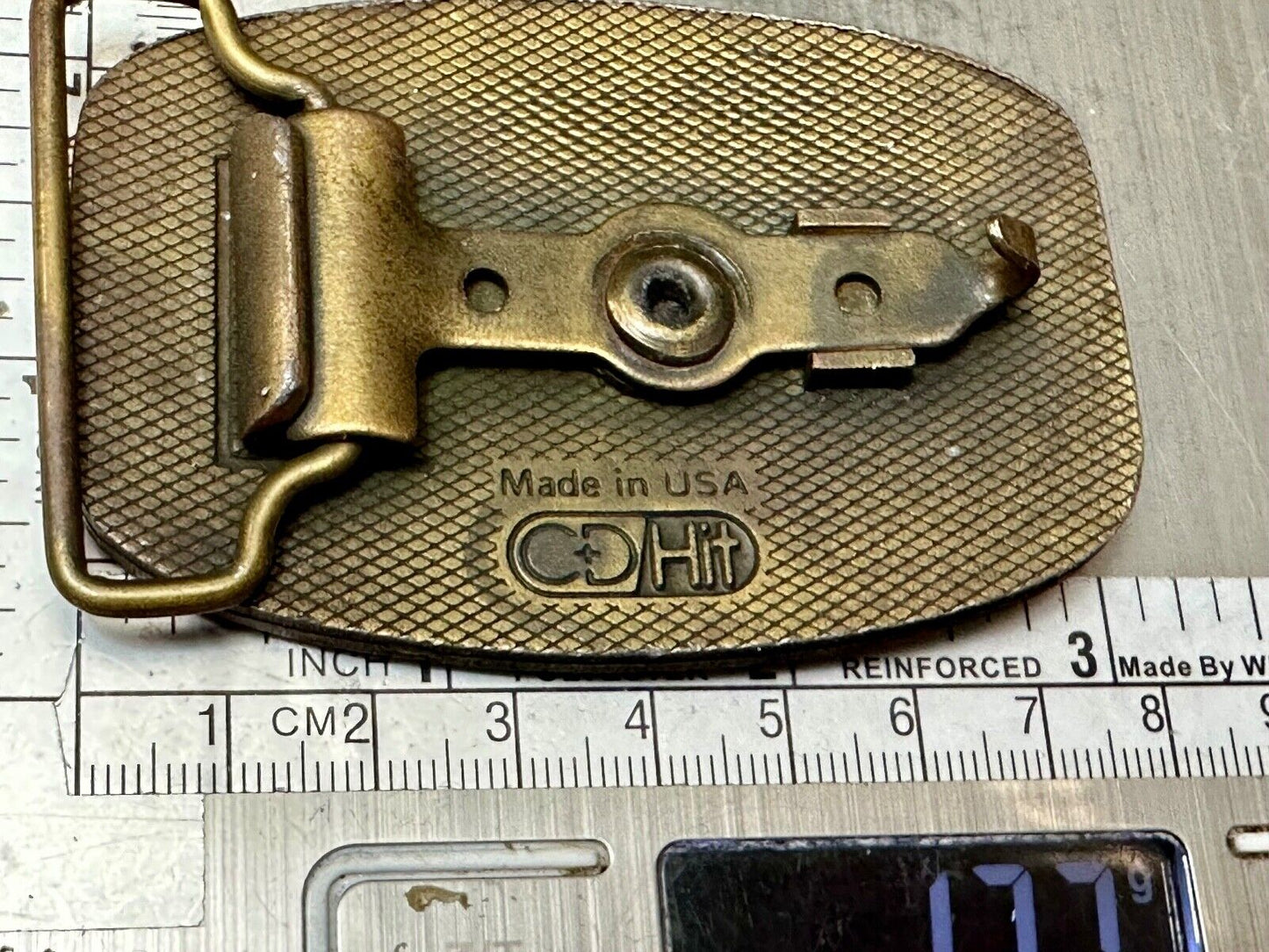 Vintage 1987 Dynamechs INC Evansville IN Truck Service belt buckle by CD Hit