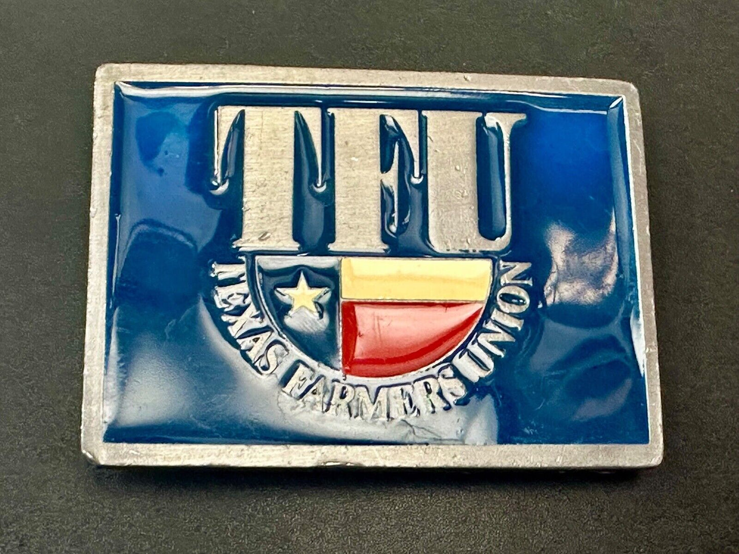 belt buckle Texas Farmers Union