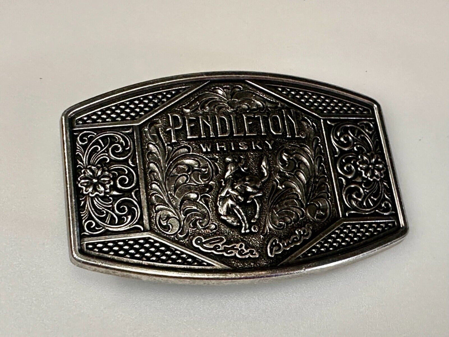 2022 Pendleton Whiskey Let'er Buck Rodeo Cowboy Montana Silversmiths Belt Buckle