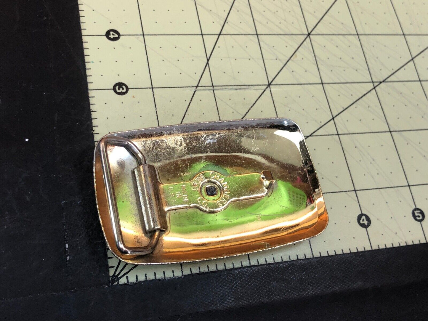 Vintage Chambers Belt Buckle Company Horse Saddle