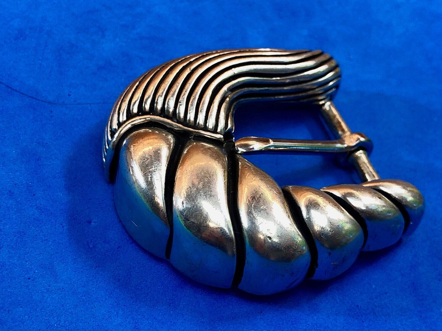 Vintage silver tone dress women’s ladies belt buckle. #1122 Vicenza