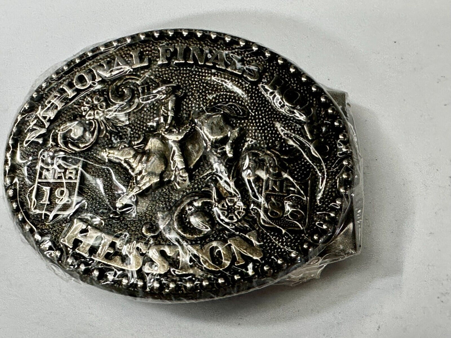1988 Hesston National Finals Rodeo NFR Cowboys Youth Size NOS Belt Buckle
