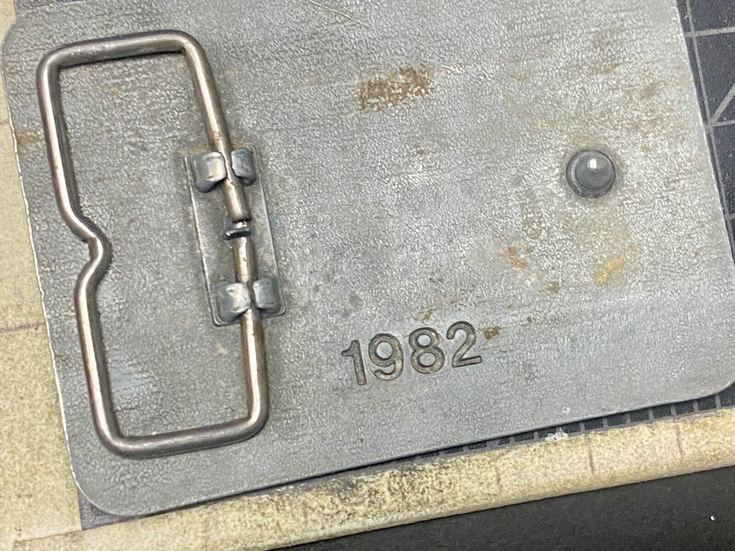 1982 New Holland I'm Proud To Be A Reliable American Farmer Belt Buckle