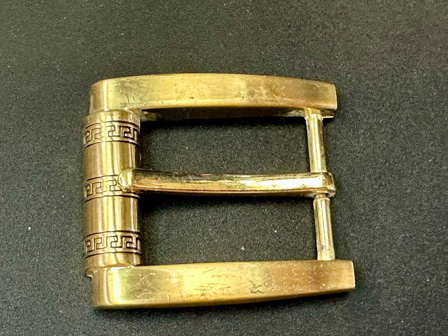 Thick Wide roller end style replacement gold tone belt buckle