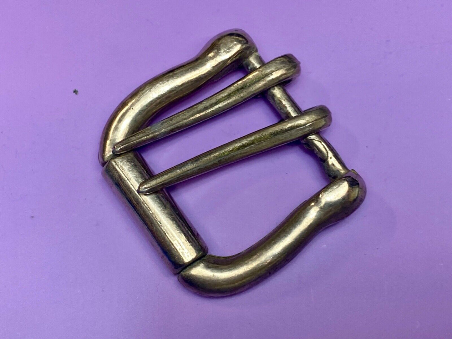 Vintage dual arm silver toned belt buckle stamped pantera 1610