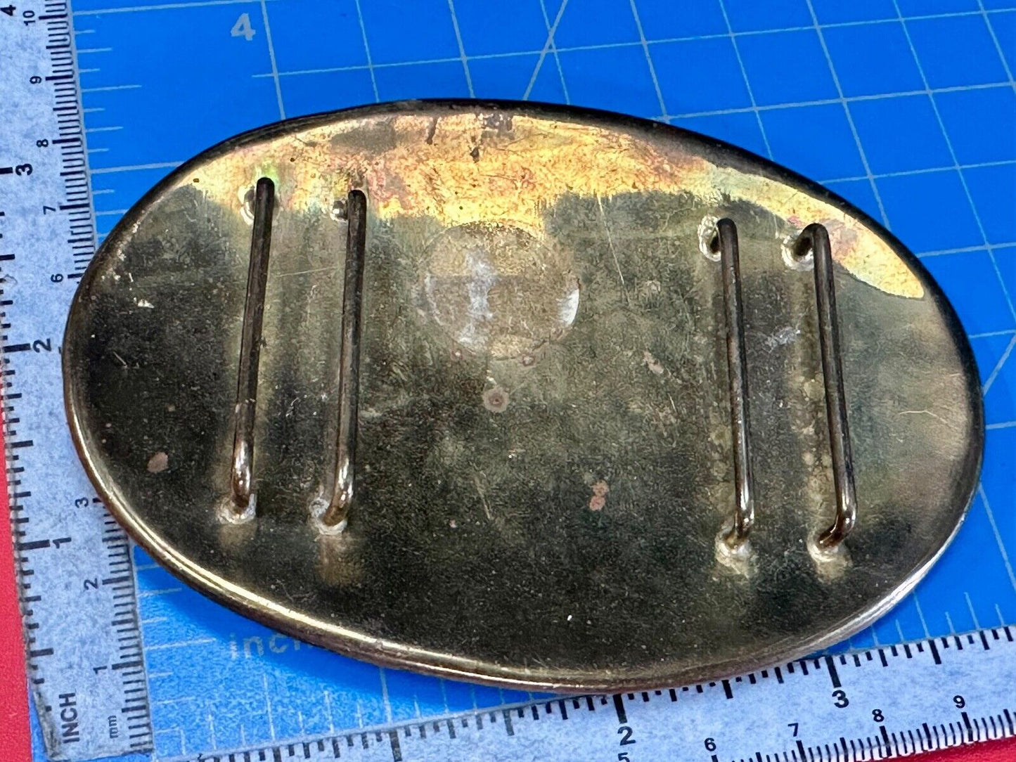 Beautiful Vintage shell theme natural brass belt slide buckle