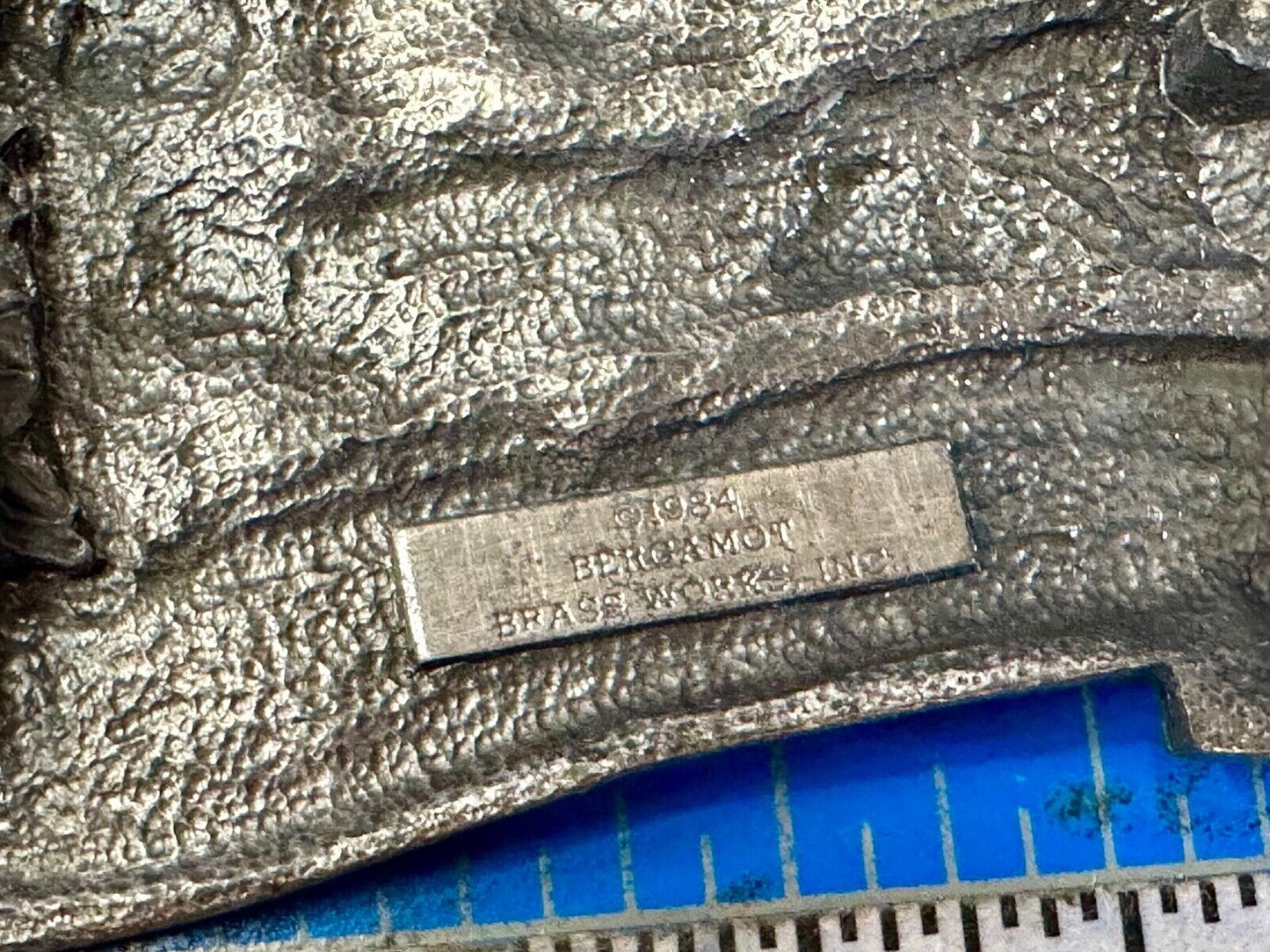 VINTAGE 1984 **WASHINGTON** THE GREAT ESCAPE PEWTER BELT BUCKLE BY BERGAMOT
