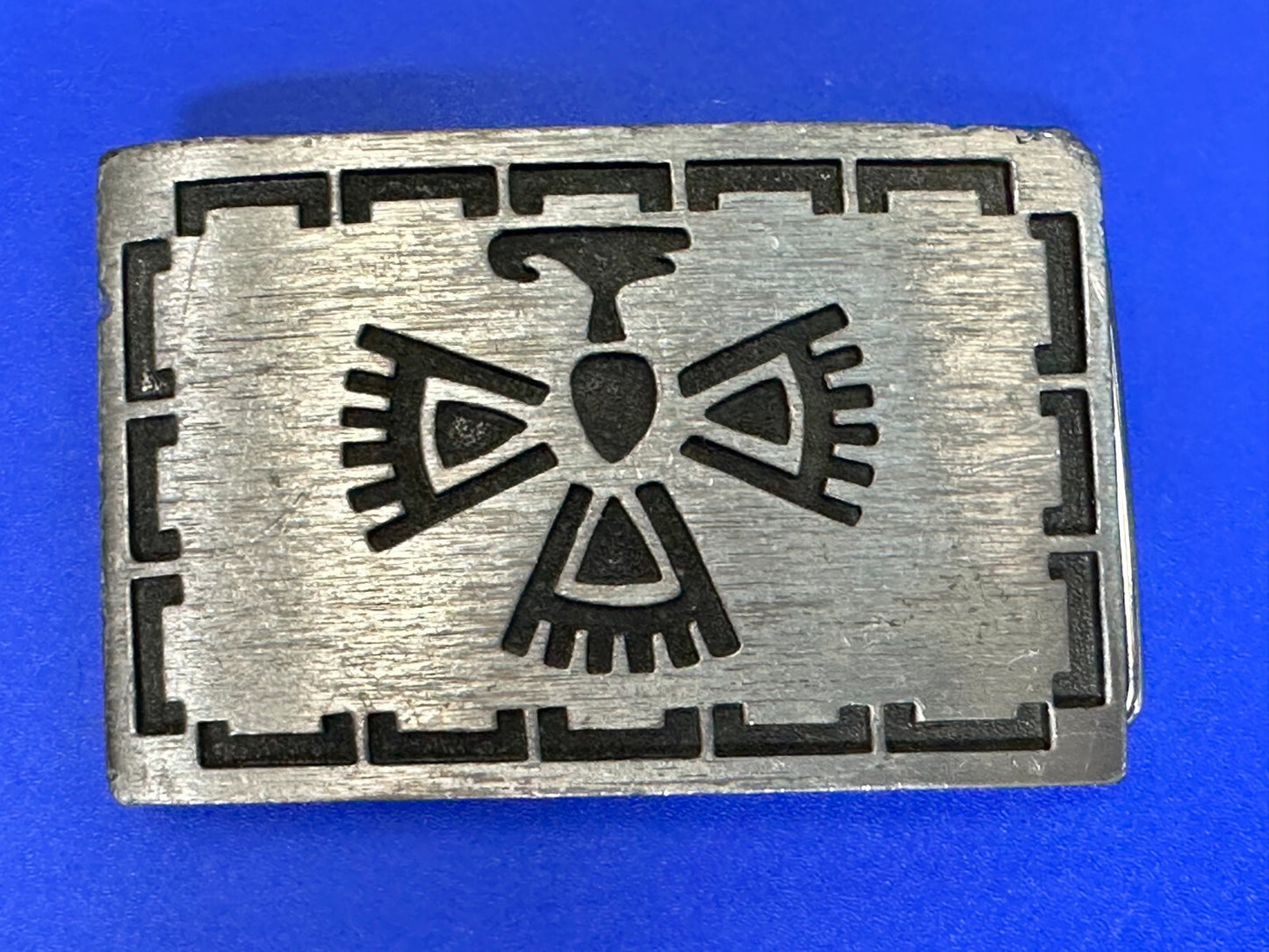 Thunderbird Native American Indian Art Symbol Rectangular Western Belt Buckleun