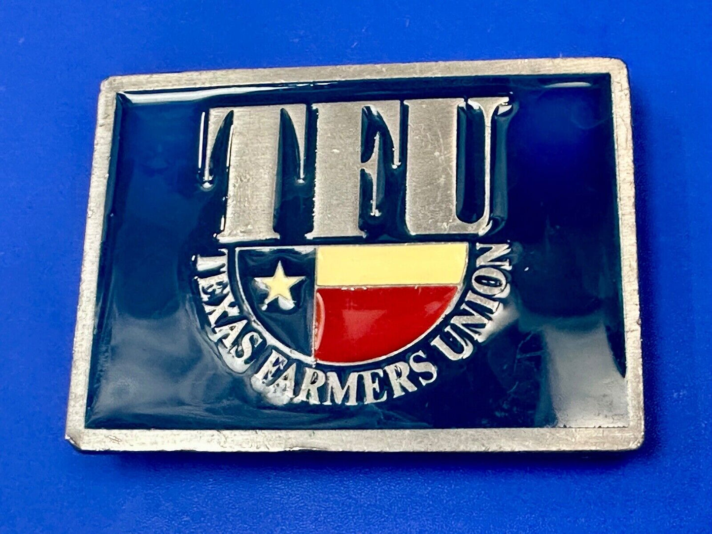 belt buckle Texas Farmers Union
