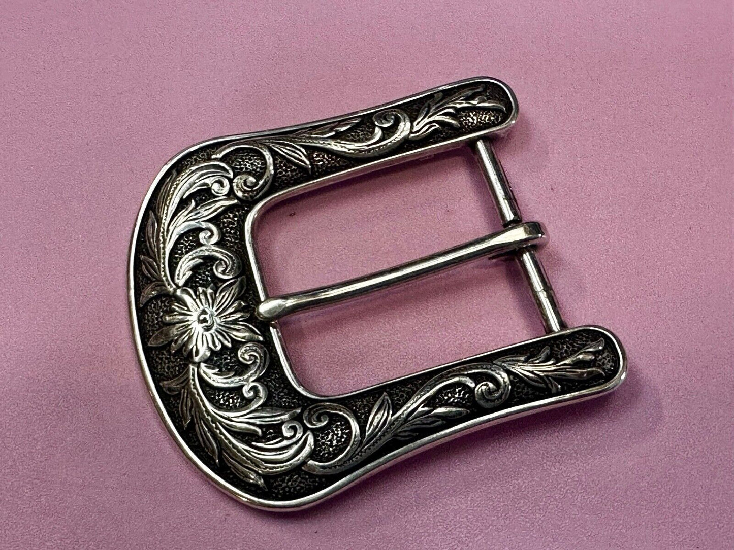 Ariat - Western flower swirl design ranger style replacement belt buckle