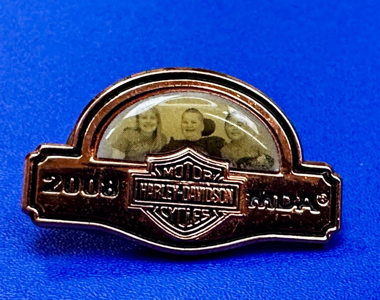 2008 MDA Ride Harley Davidson Motorcycle Logo Rider Biker Jacket Vest Pin