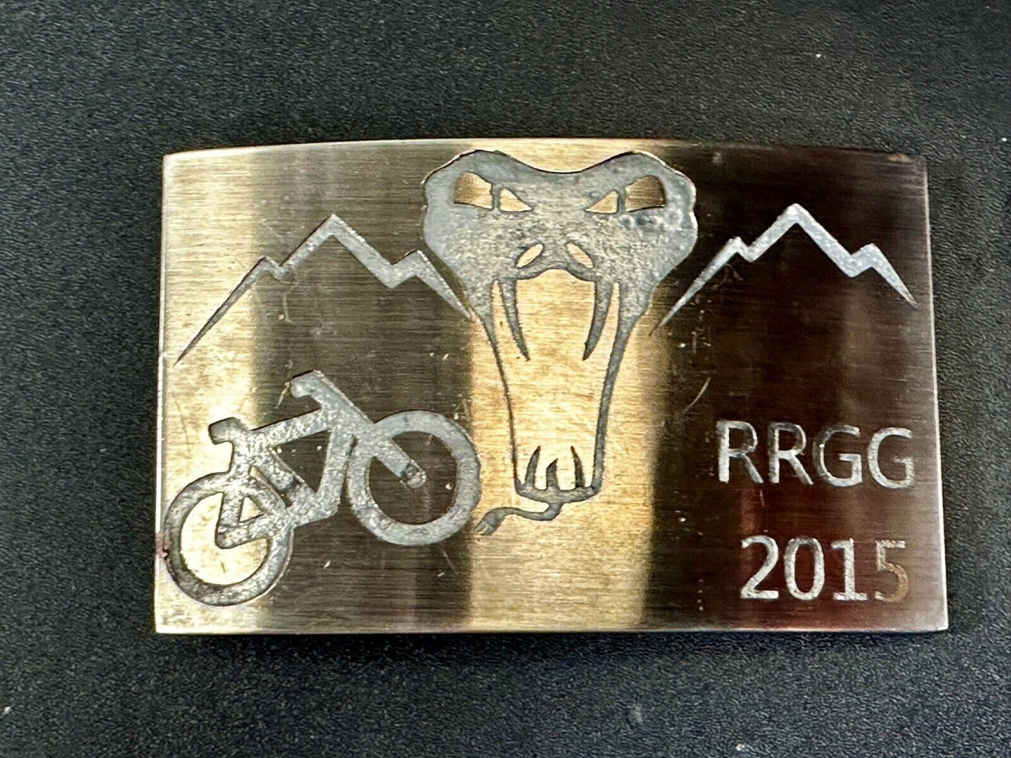 2015 RRGG Viper Logo Event Trail Mountain BMX Bike Race Ride Biker Belt Buckle