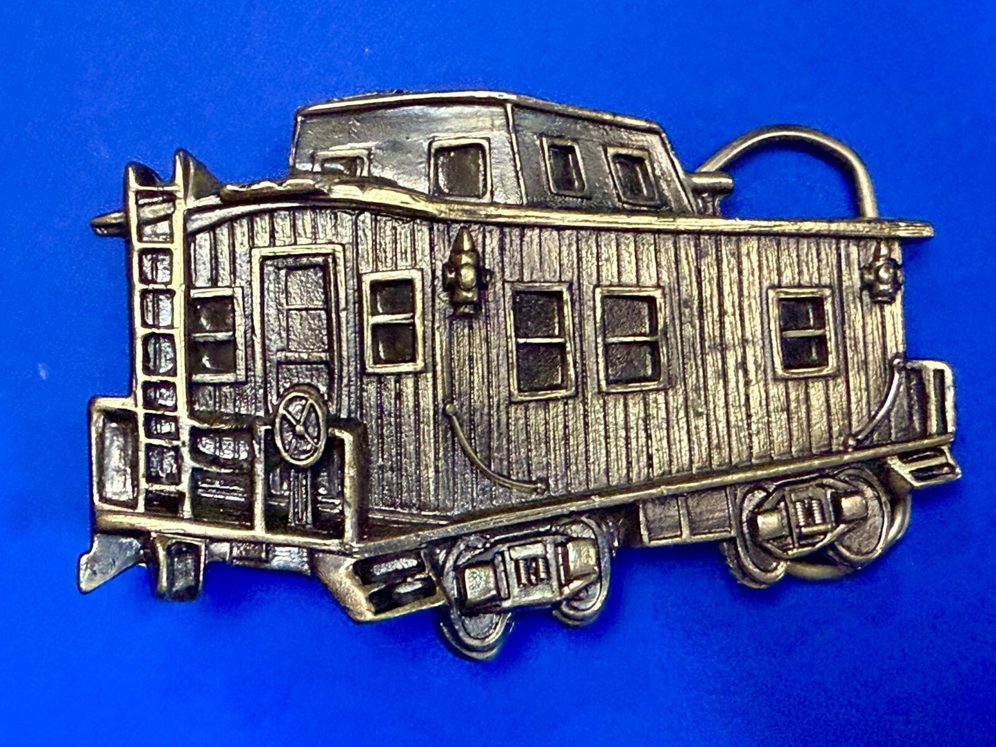 Vintage Caboose Railroad Car Freight Train 1979 The Great American Belt Buckle