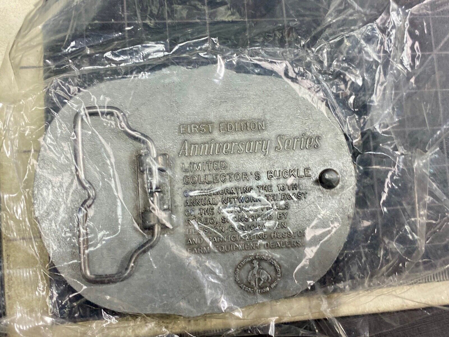 1983 Nos 25Th Anniversary 1St Edition National Finals Rodeo Nfr Belt Buckle